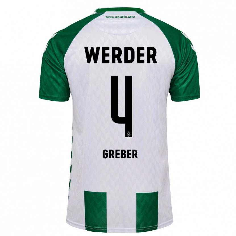 Danxen Herren Egor Greber #4 Grün Weiß Heimtrikot Trikot 2026/27 T-Shirt