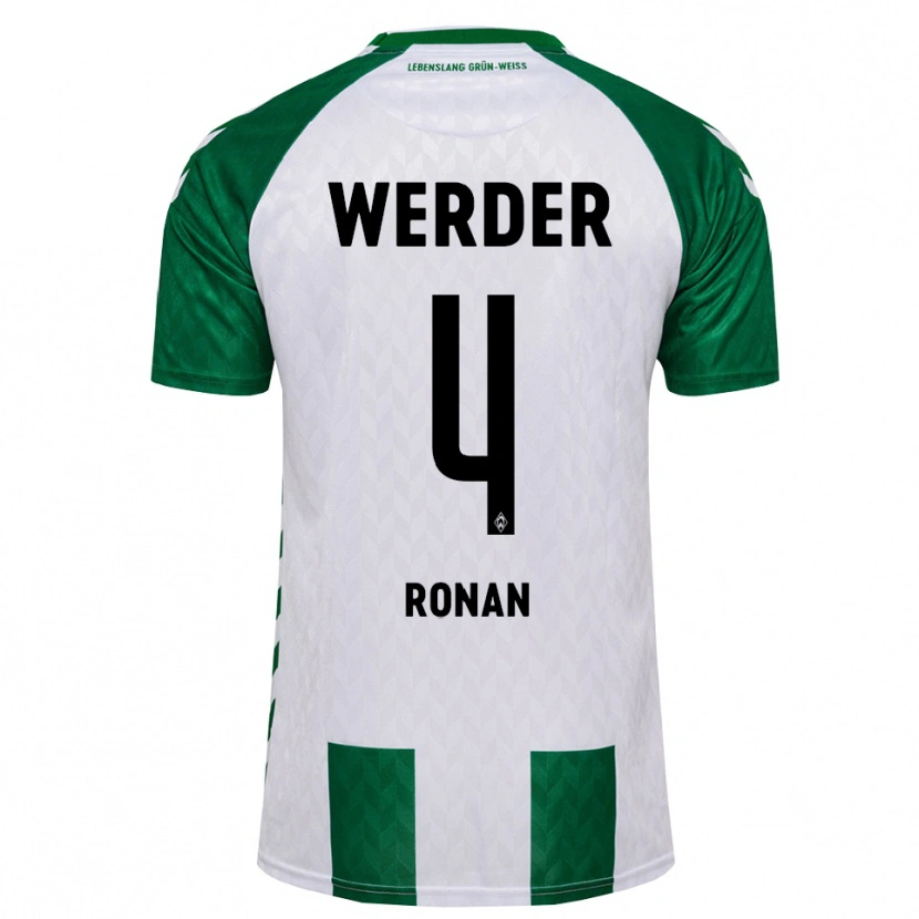 Danxen Herren Kaylie Ronan #4 Grün Weiß Heimtrikot Trikot 2026/27 T-Shirt