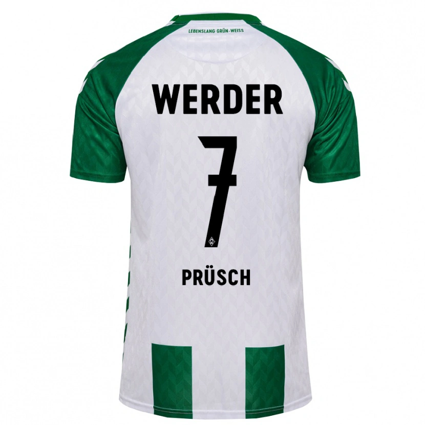 Danxen Herren Julius Prüsch #7 Grün Weiß Heimtrikot Trikot 2026/27 T-Shirt