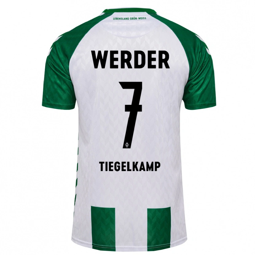 Danxen Herren Maximilian Tiegelkamp #7 Grün Weiß Heimtrikot Trikot 2026/27 T-Shirt