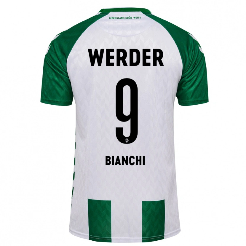 Danxen Herren Nicholas Bianchi #9 Grün Weiß Heimtrikot Trikot 2026/27 T-Shirt