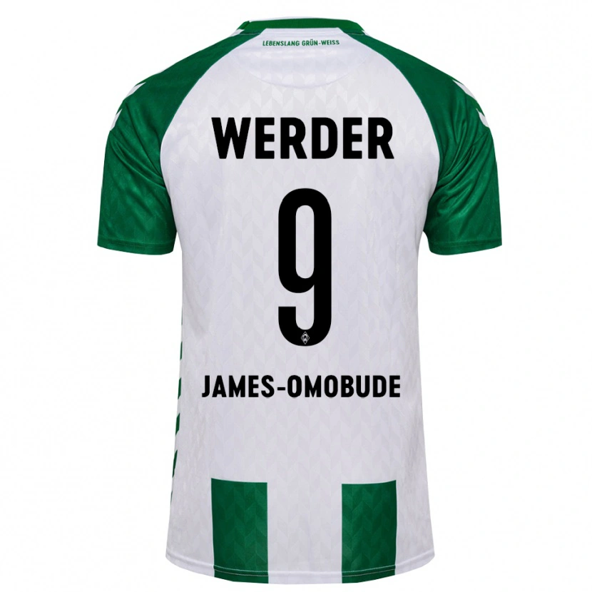 Danxen Herren Favor James-Omobude #9 Grün Weiß Heimtrikot Trikot 2026/27 T-Shirt
