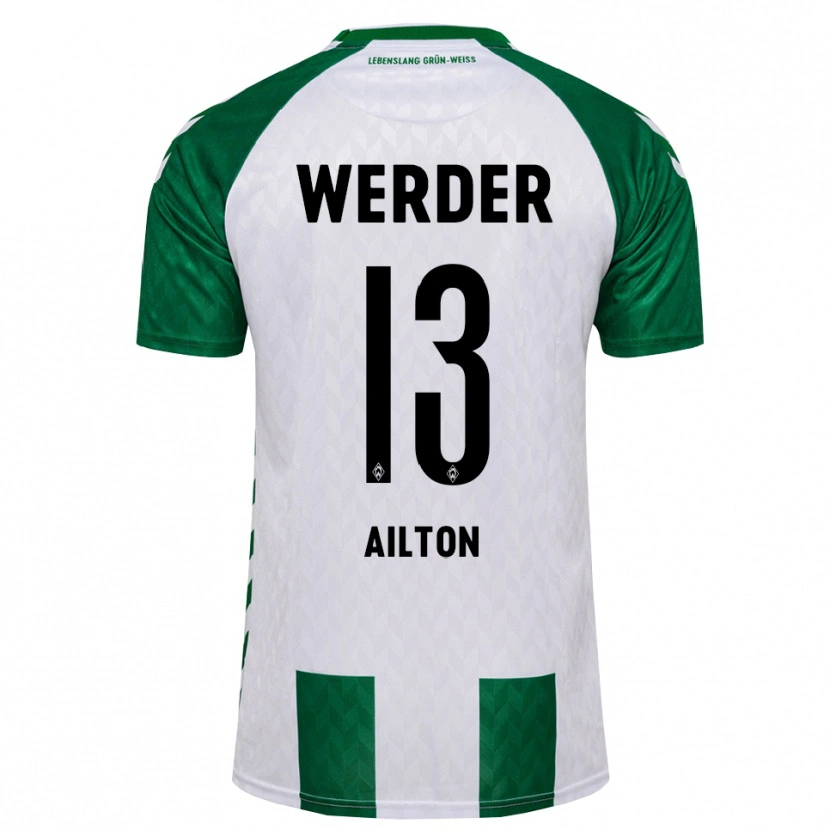 Danxen Herren Ailton Ramon Goncalves Rodriguez #13 Grün Weiß Heimtrikot Trikot 2026/27 T-Shirt