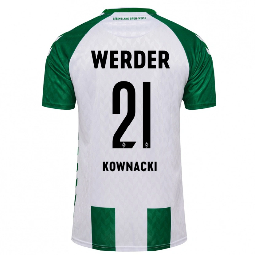 Danxen Herren Dawid Kownacki #21 Grün Weiß Heimtrikot Trikot 2026/27 T-Shirt