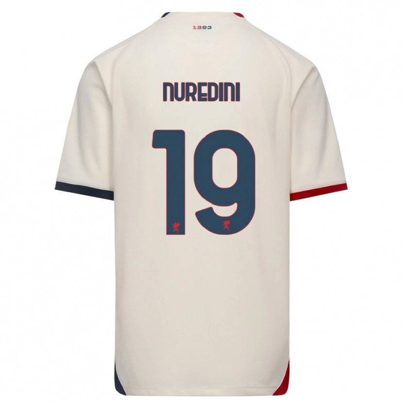 Danxen Herren Joi Nuredini #19 Creme Rot Auswärtstrikot Trikot 2026/27 T-Shirt