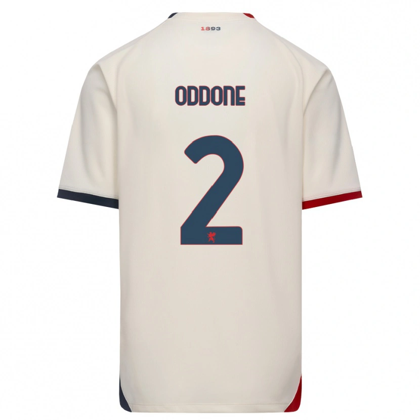 Danxen Herren Riccardo Oddone #2 Creme Rot Auswärtstrikot Trikot 2026/27 T-Shirt