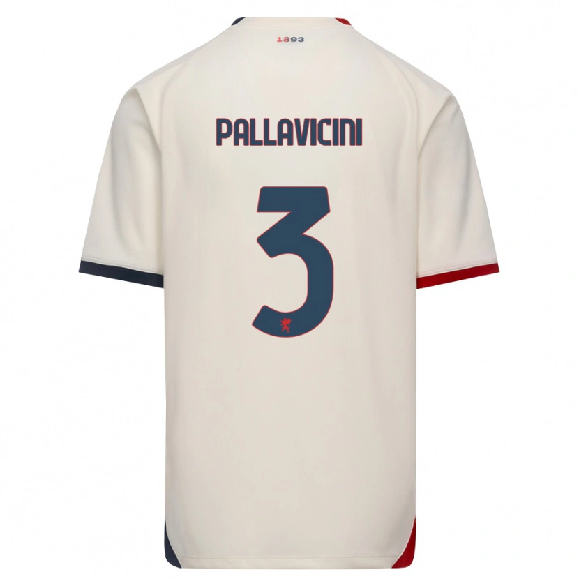 Danxen Herren Matteo Pallavicini #3 Creme Rot Auswärtstrikot Trikot 2026/27 T-Shirt