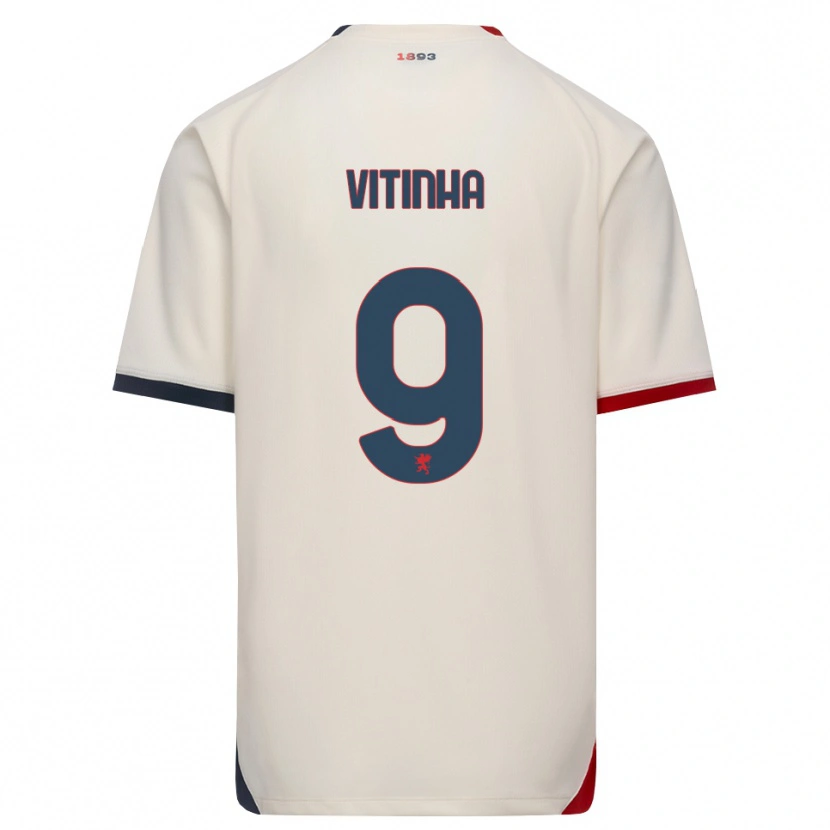 Danxen Herren Vítor Manuel Carvalho Oliveira #9 Creme Rot Auswärtstrikot Trikot 2026/27 T-Shirt