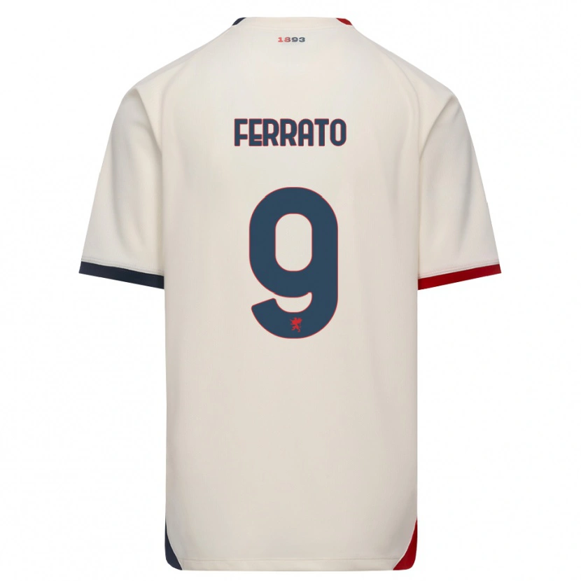 Danxen Herren Claudia Ferrato #9 Creme Rot Auswärtstrikot Trikot 2026/27 T-Shirt