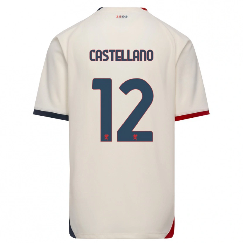 Danxen Herren Cristiano Castellano #12 Creme Rot Auswärtstrikot Trikot 2026/27 T-Shirt