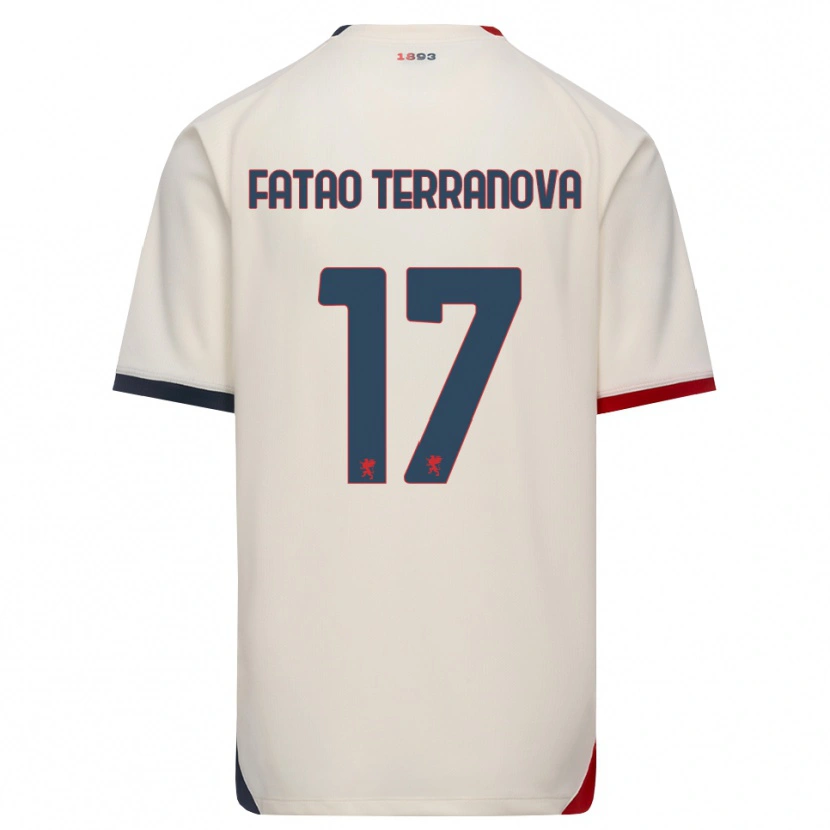 Danxen Herren Emanuele Fatao Terranova #17 Creme Rot Auswärtstrikot Trikot 2026/27 T-Shirt