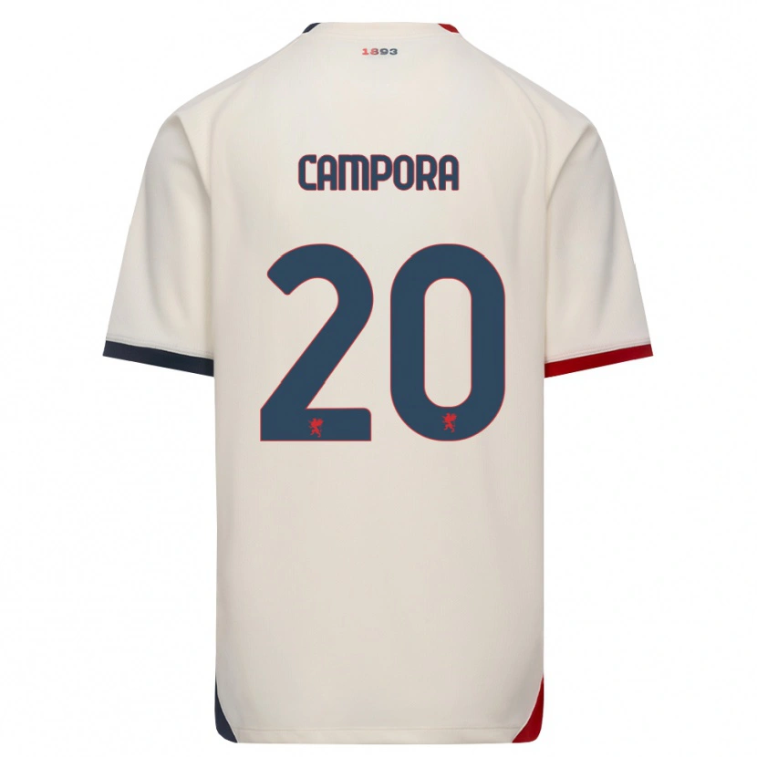 Danxen Herren Alice Campora #20 Creme Rot Auswärtstrikot Trikot 2026/27 T-Shirt