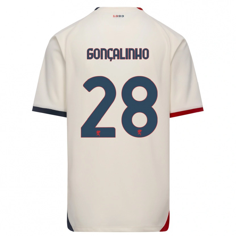 Danxen Herren João Gonçalinho #28 Creme Rot Auswärtstrikot Trikot 2026/27 T-Shirt