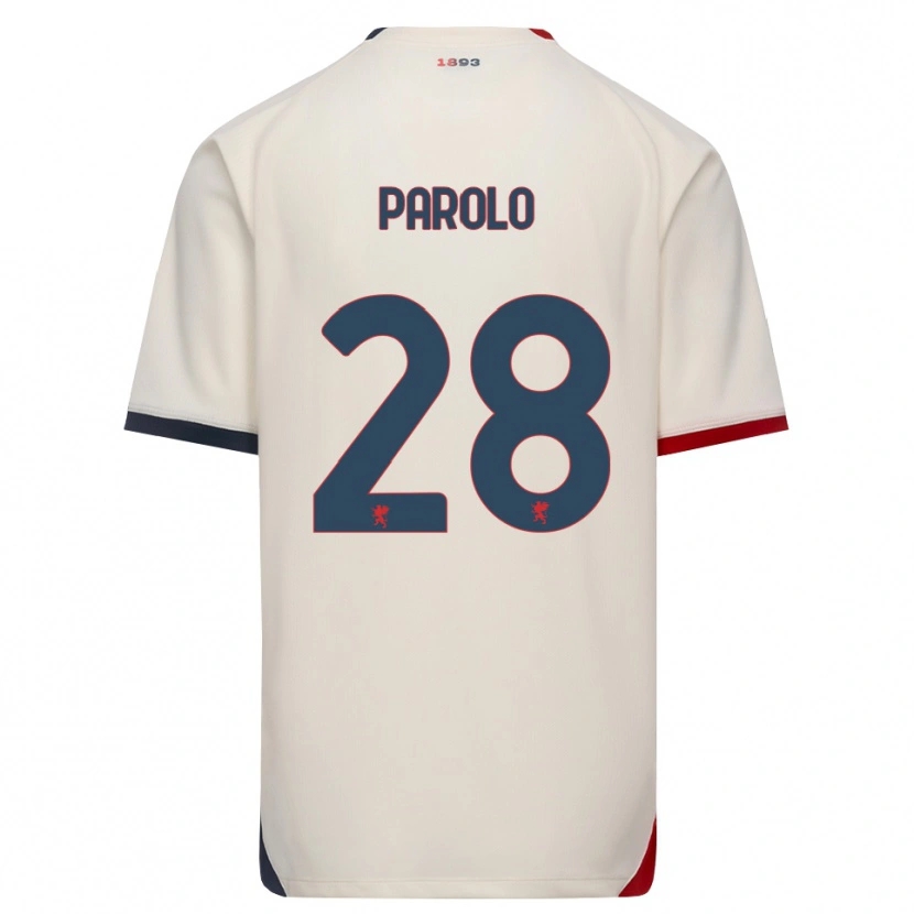 Danxen Herren Lucrezia Parolo #28 Creme Rot Auswärtstrikot Trikot 2026/27 T-Shirt