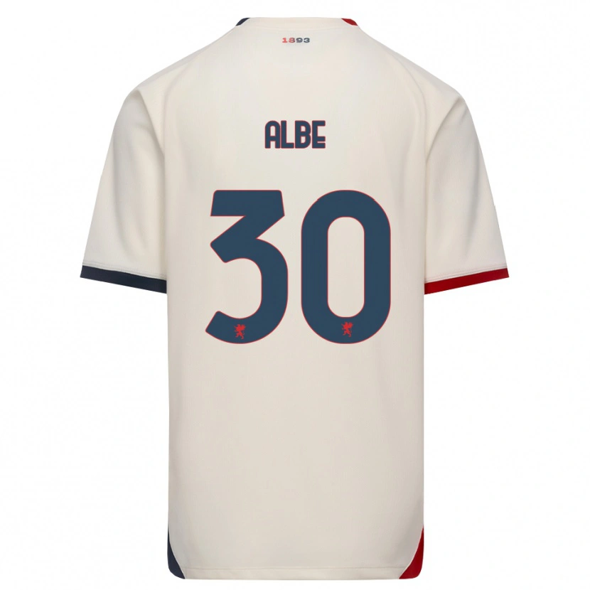 Danxen Herren Salem Albè #30 Creme Rot Auswärtstrikot Trikot 2026/27 T-Shirt