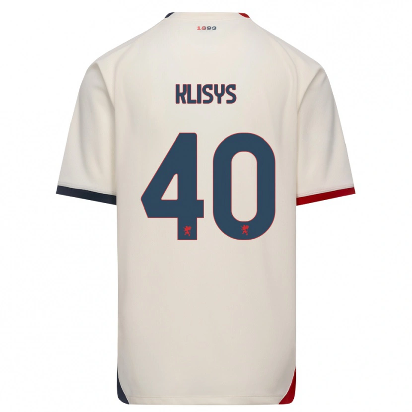 Danxen Herren Lukas Klišys #40 Creme Rot Auswärtstrikot Trikot 2026/27 T-Shirt