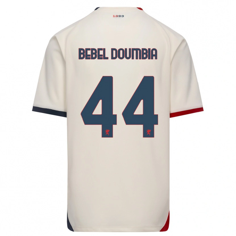 Danxen Herren Chec Bebel Doumbia #44 Creme Rot Auswärtstrikot Trikot 2026/27 T-Shirt