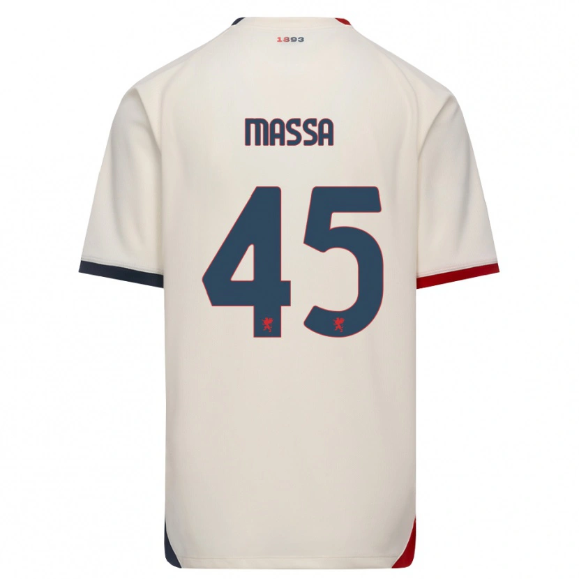 Danxen Herren Alessandra Massa #45 Creme Rot Auswärtstrikot Trikot 2026/27 T-Shirt