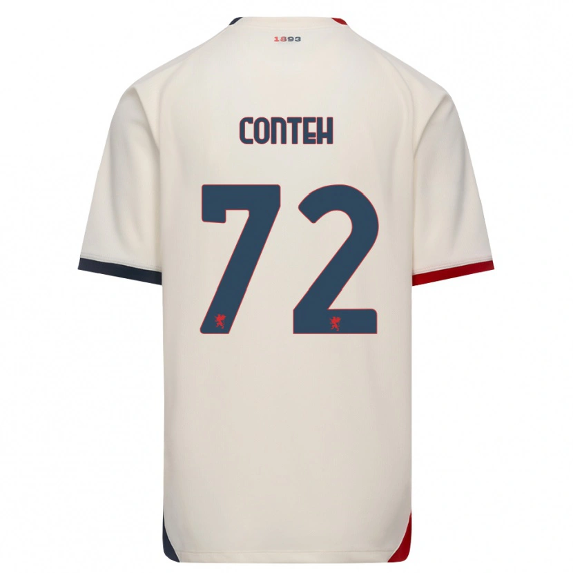 Danxen Herren Seediya Conteh #72 Creme Rot Auswärtstrikot Trikot 2026/27 T-Shirt