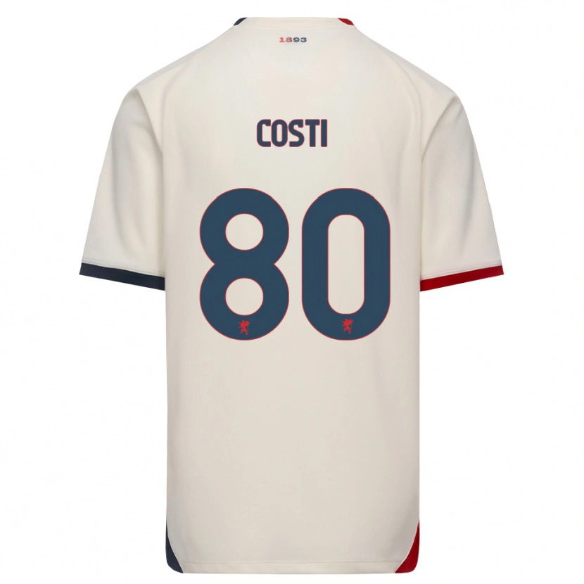 Danxen Herren Fabiana Costi #80 Creme Rot Auswärtstrikot Trikot 2026/27 T-Shirt