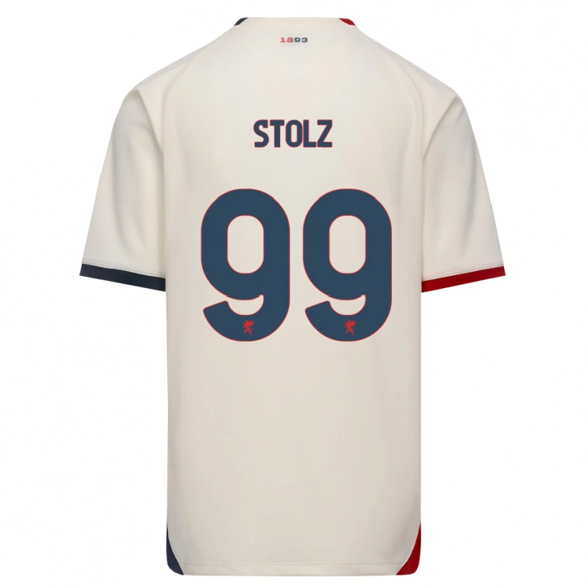 Danxen Herren Franz Stolz #99 Creme Rot Auswärtstrikot Trikot 2026/27 T-Shirt