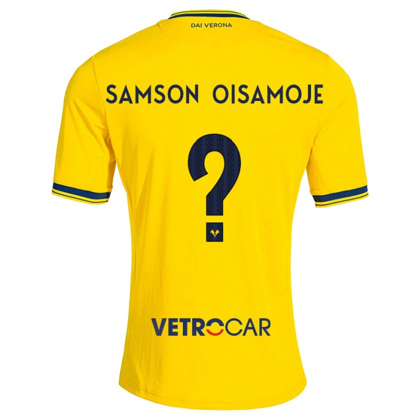 Danxen Herren Junior Samson Oisamoje #0 Gelb Rot Auswärtstrikot Trikot 2026/27 T-Shirt