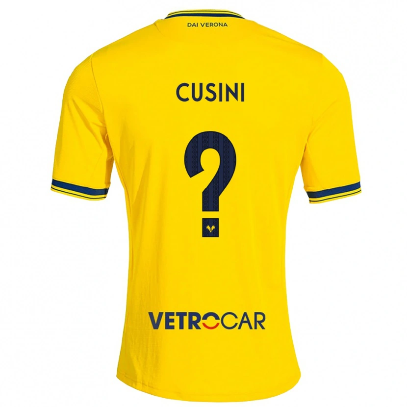 Danxen Herren Christian Cusini #0 Gelb Rot Auswärtstrikot Trikot 2026/27 T-Shirt
