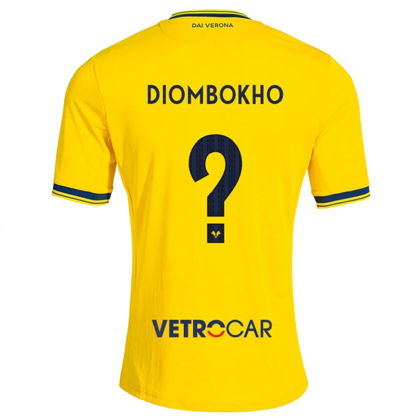 Danxen Herren Sadibou Diombokho #0 Gelb Rot Auswärtstrikot Trikot 2026/27 T-Shirt