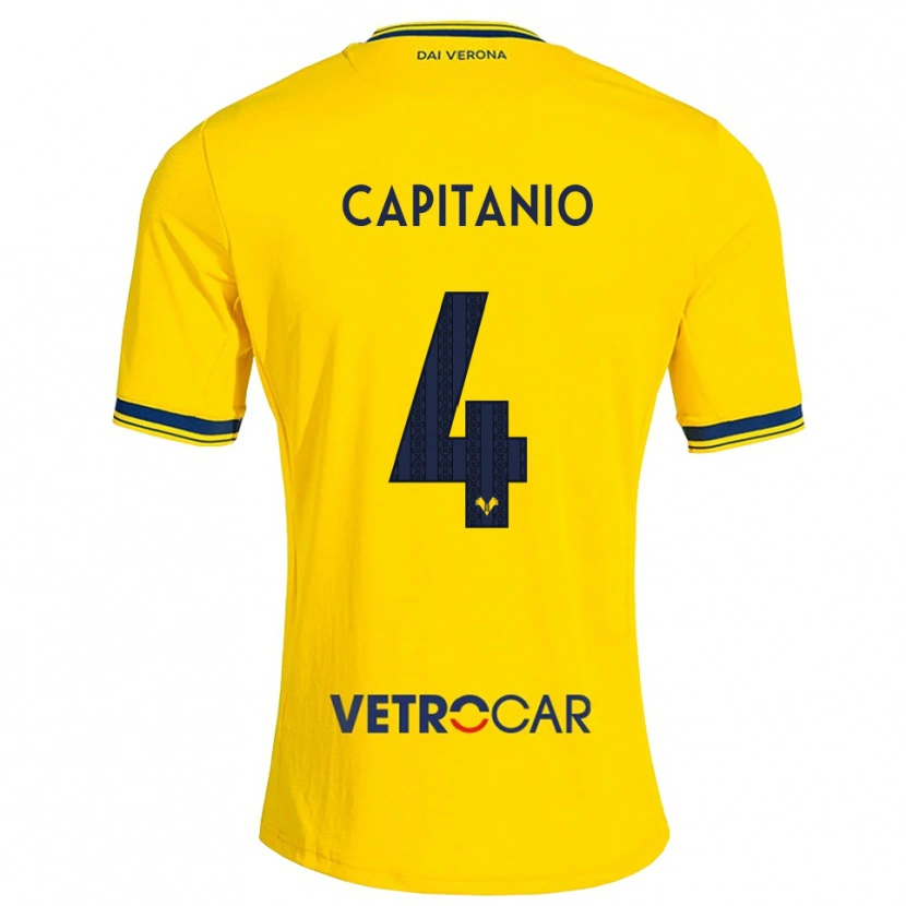 Danxen Herren Alex Capitanio #4 Gelb Rot Auswärtstrikot Trikot 2026/27 T-Shirt