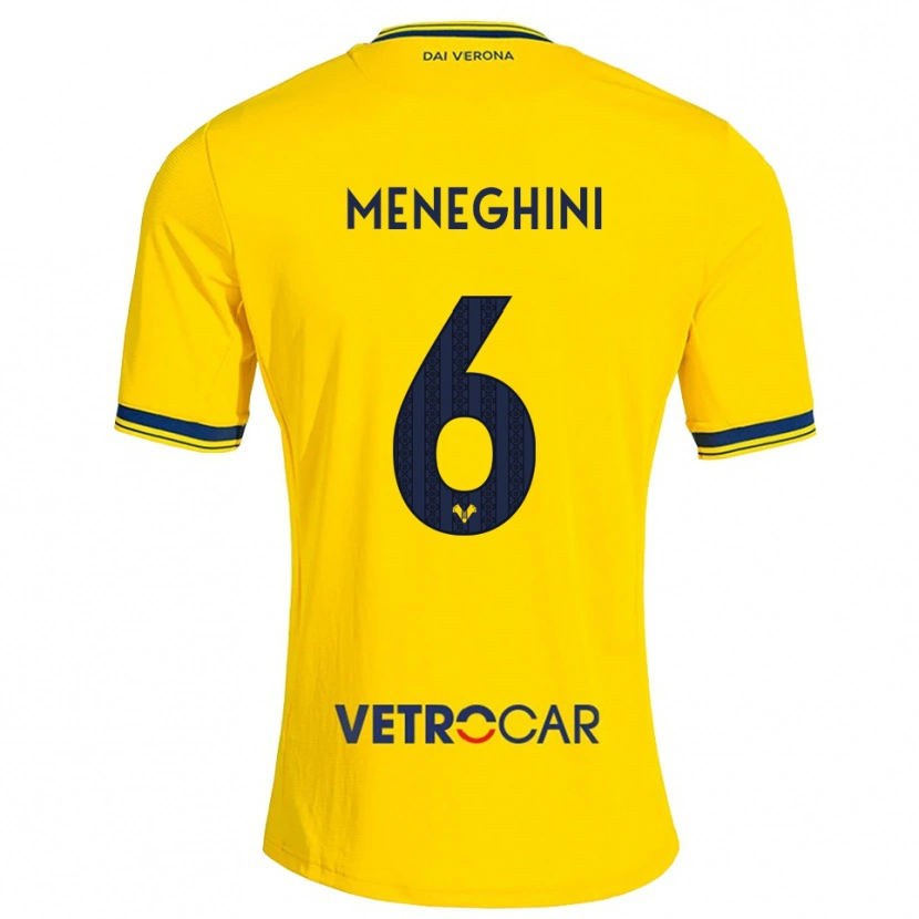 Danxen Herren Sofia Meneghini #6 Gelb Rot Auswärtstrikot Trikot 2026/27 T-Shirt