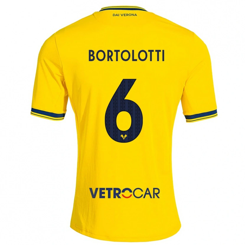 Danxen Herren Marco Bortolotti #6 Gelb Rot Auswärtstrikot Trikot 2026/27 T-Shirt