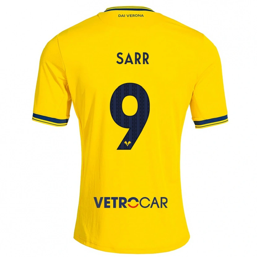 Danxen Herren Amin Sarr #9 Gelb Rot Auswärtstrikot Trikot 2026/27 T-Shirt