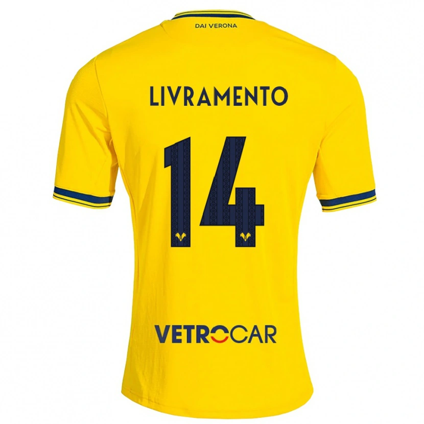 Danxen Herren Dailon Livramento #14 Gelb Rot Auswärtstrikot Trikot 2026/27 T-Shirt
