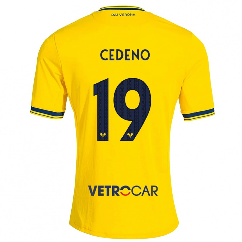 Danxen Herren Lineth Cedeno #19 Gelb Rot Auswärtstrikot Trikot 2026/27 T-Shirt