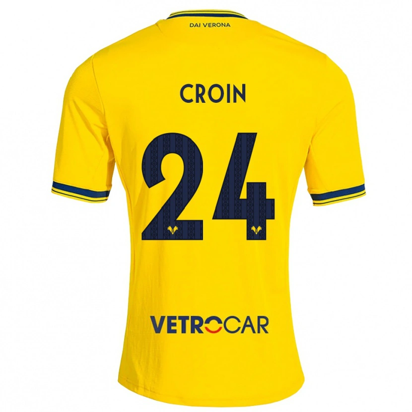 Danxen Herren Nicole Croin #24 Gelb Rot Auswärtstrikot Trikot 2026/27 T-Shirt