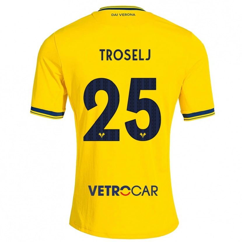 Danxen Herren Ethan Troselj #25 Gelb Rot Auswärtstrikot Trikot 2026/27 T-Shirt