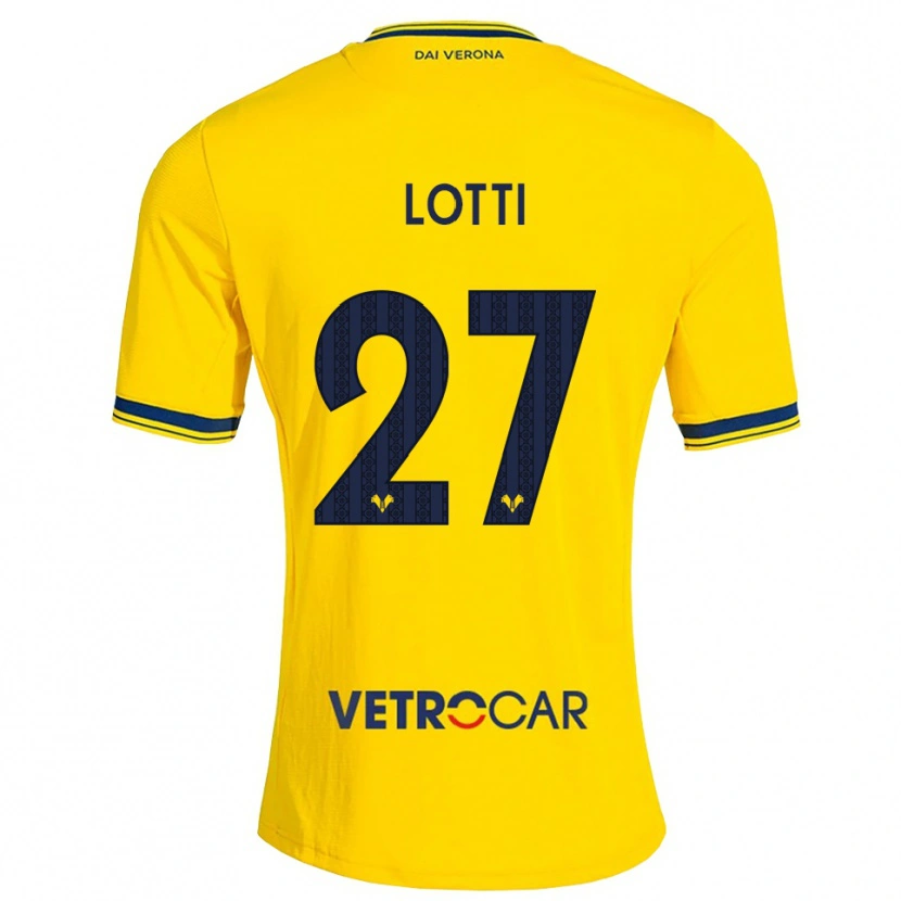 Danxen Herren Irene Lotti #27 Gelb Rot Auswärtstrikot Trikot 2026/27 T-Shirt
