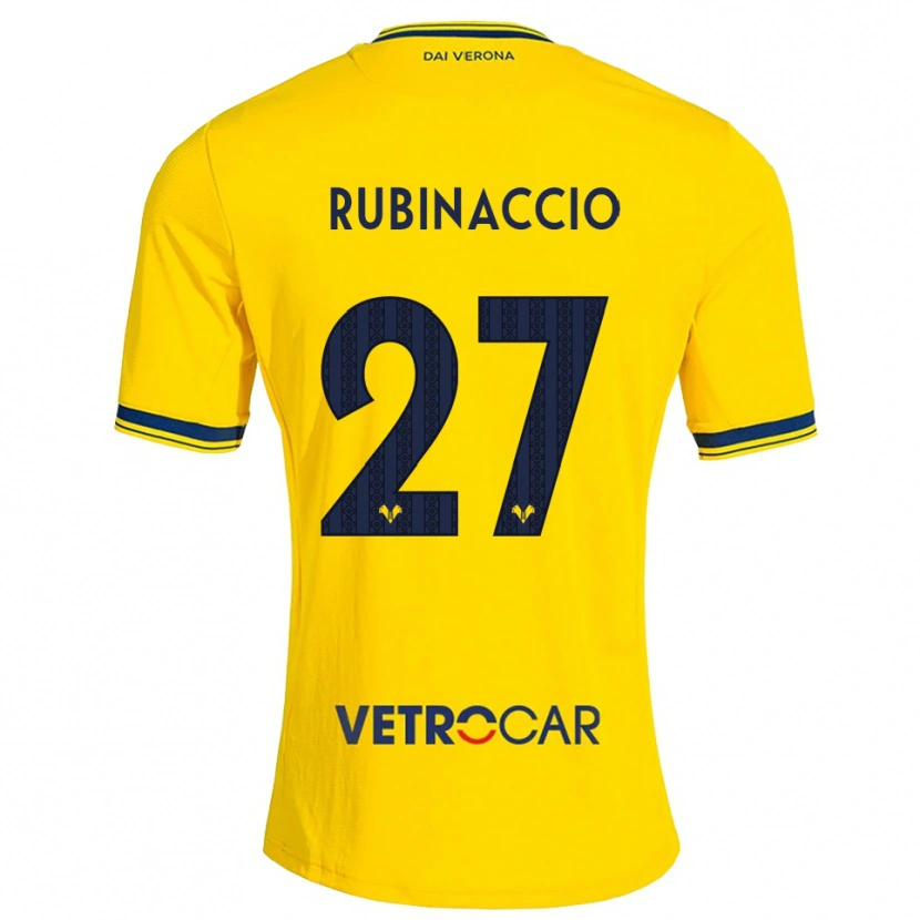 Danxen Herren Nikol Rubinaccio #27 Gelb Rot Auswärtstrikot Trikot 2026/27 T-Shirt