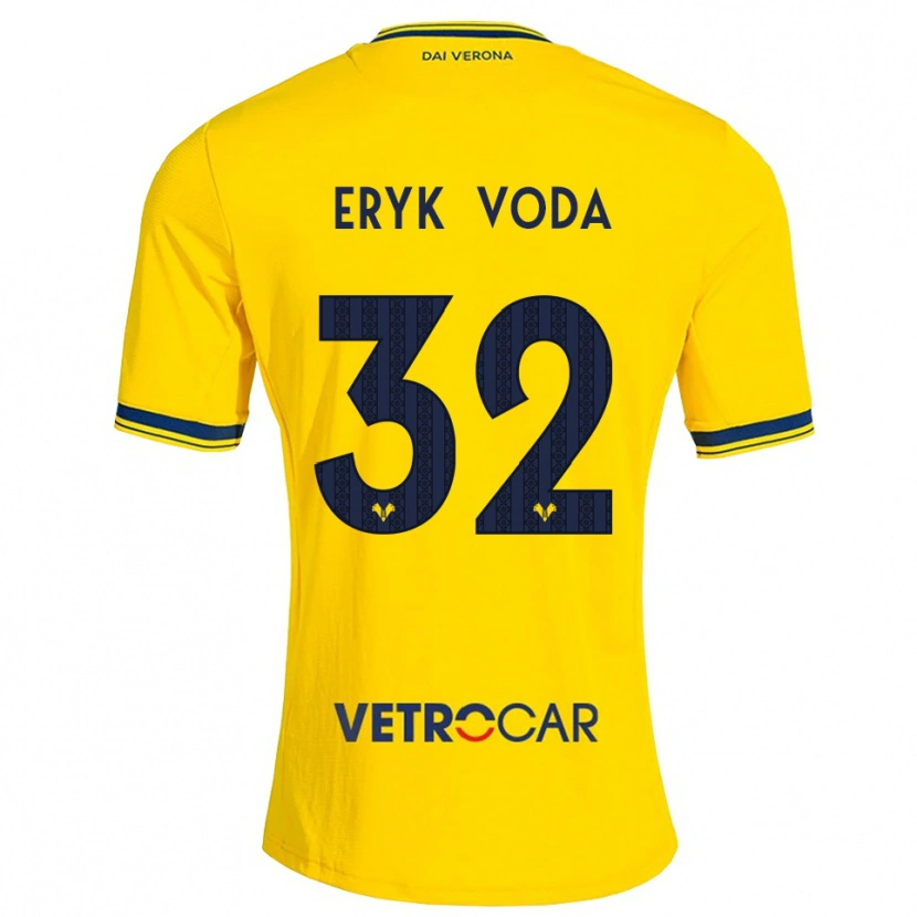 Danxen Herren Andrei Eryk Voda #32 Gelb Rot Auswärtstrikot Trikot 2026/27 T-Shirt