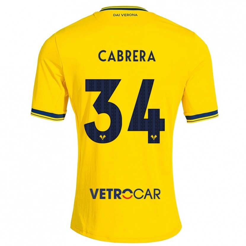 Danxen Herren Ilena Cabrera #34 Gelb Rot Auswärtstrikot Trikot 2026/27 T-Shirt