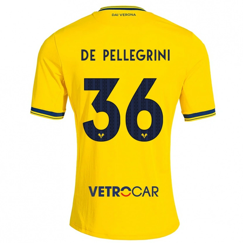 Danxen Herren Erika De Pellegrini #36 Gelb Rot Auswärtstrikot Trikot 2026/27 T-Shirt