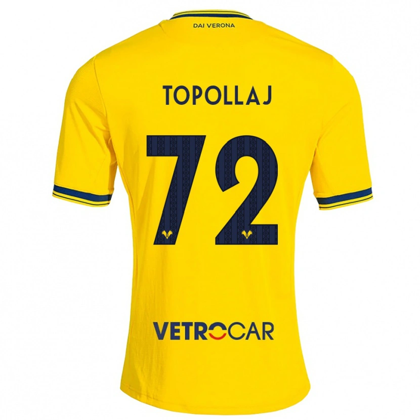 Danxen Herren Mark Topollaj #72 Gelb Rot Auswärtstrikot Trikot 2026/27 T-Shirt