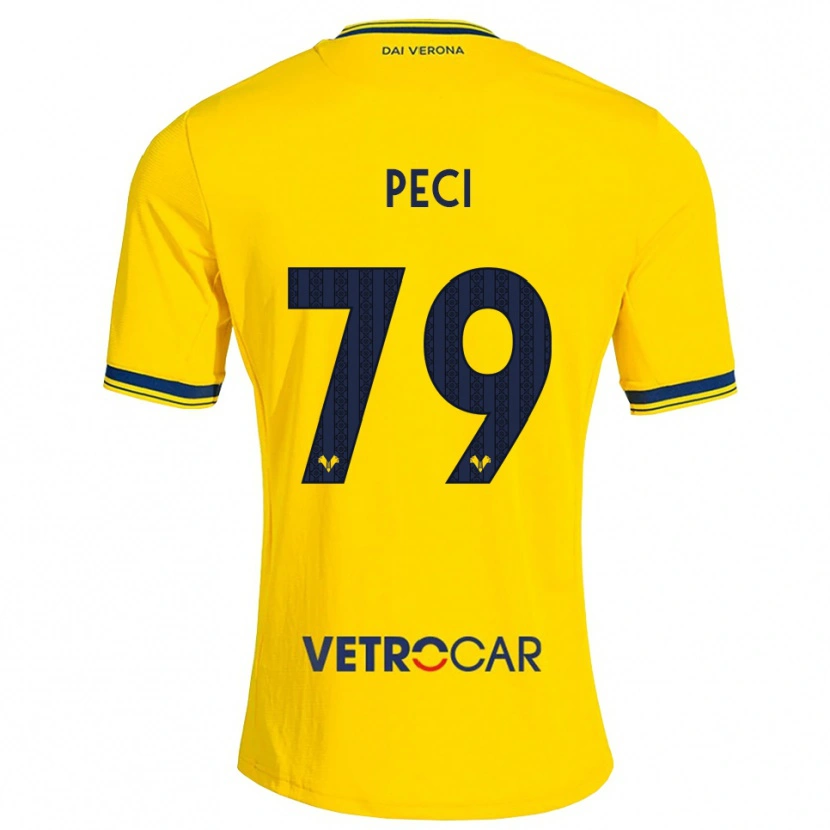 Danxen Herren Jurgen Peci #79 Gelb Rot Auswärtstrikot Trikot 2026/27 T-Shirt