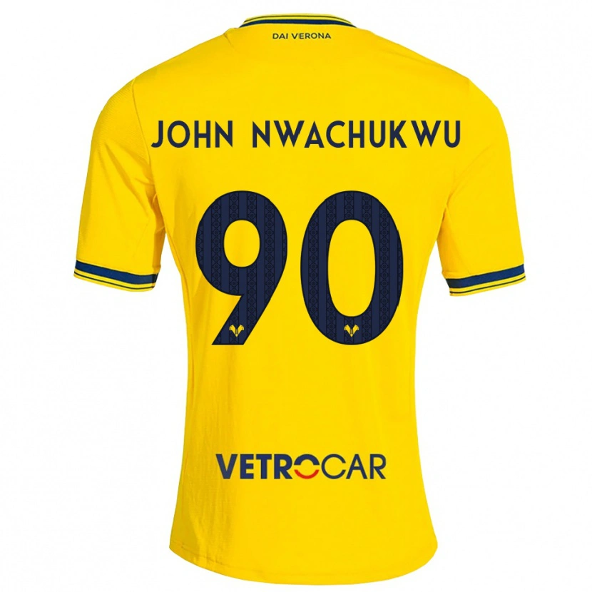 Danxen Herren Samuel John Nwachukwu #90 Gelb Rot Auswärtstrikot Trikot 2026/27 T-Shirt