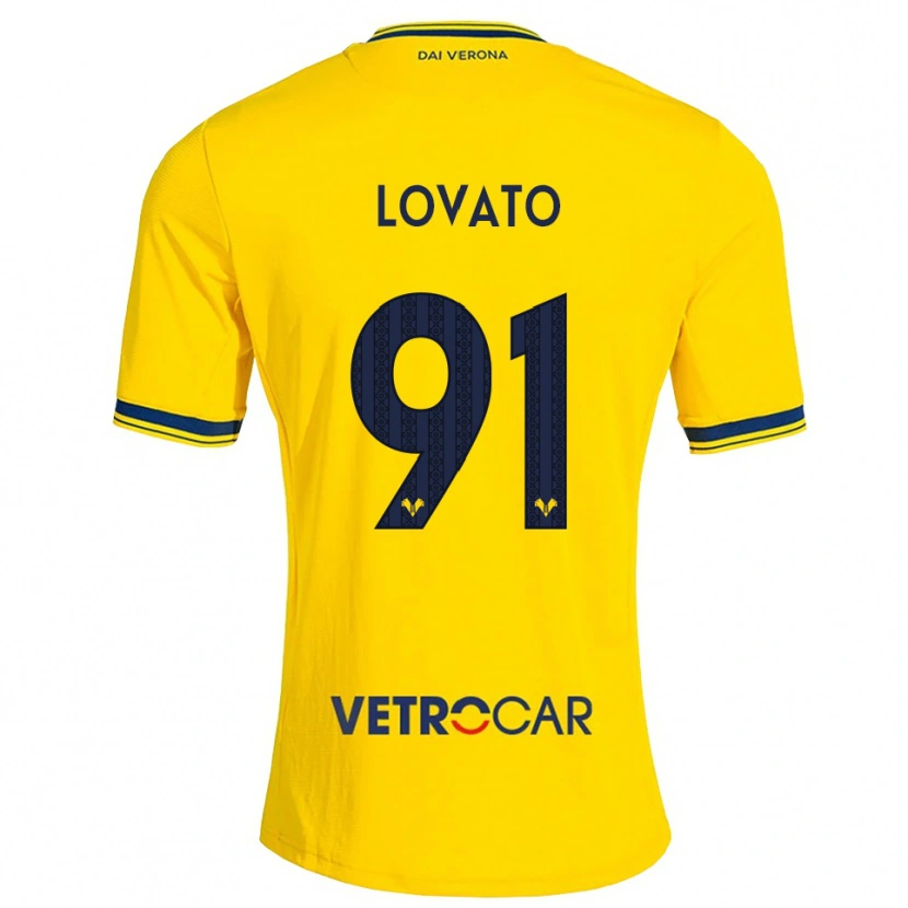 Danxen Herren Enrico Lovato #91 Gelb Rot Auswärtstrikot Trikot 2026/27 T-Shirt