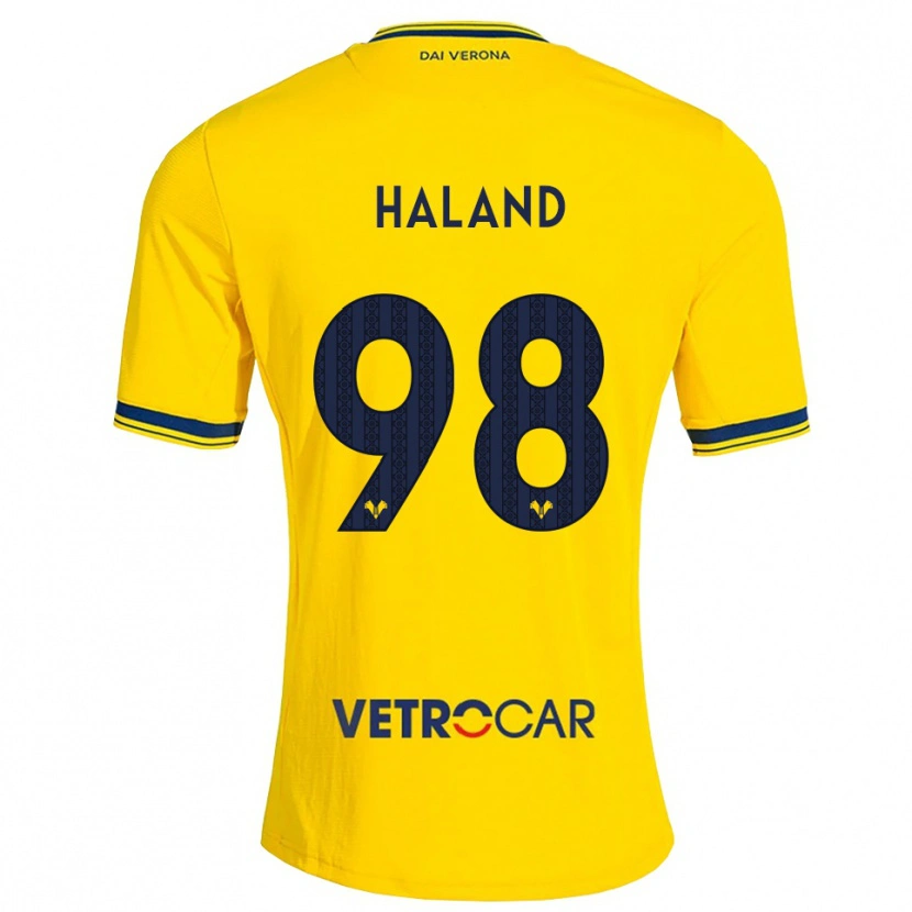 Danxen Herren Benedicte Iversen Håland #98 Gelb Rot Auswärtstrikot Trikot 2026/27 T-Shirt