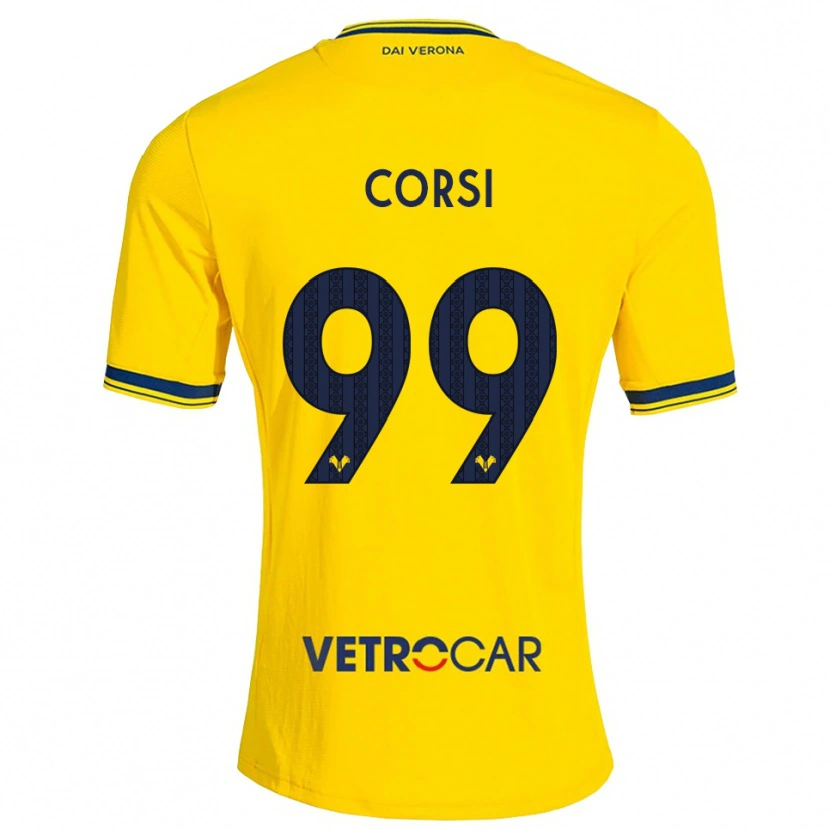 Danxen Herren Sara Corsi #99 Gelb Rot Auswärtstrikot Trikot 2026/27 T-Shirt