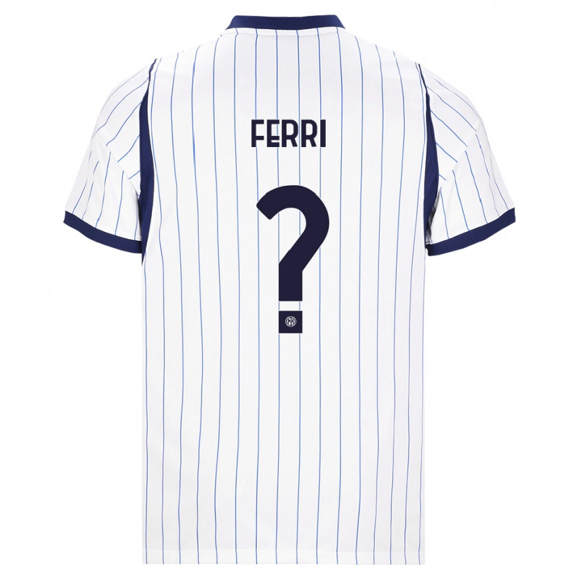 Danxen Herren Daniel Ferri #0 Weiß Dunkelblau Auswärtstrikot Trikot 2026/27 T-Shirt