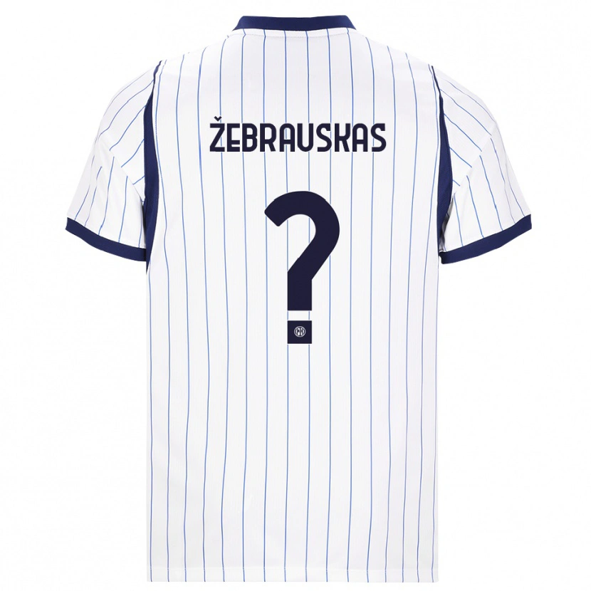 Danxen Herren Jokūbas Žebrauskas #0 Weiß Dunkelblau Auswärtstrikot Trikot 2026/27 T-Shirt