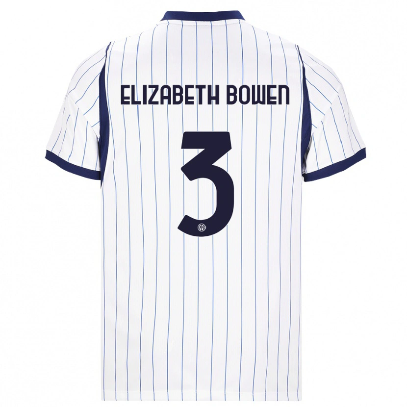 Danxen Herren Kate Elizabeth Bowen #3 Weiß Dunkelblau Auswärtstrikot Trikot 2026/27 T-Shirt